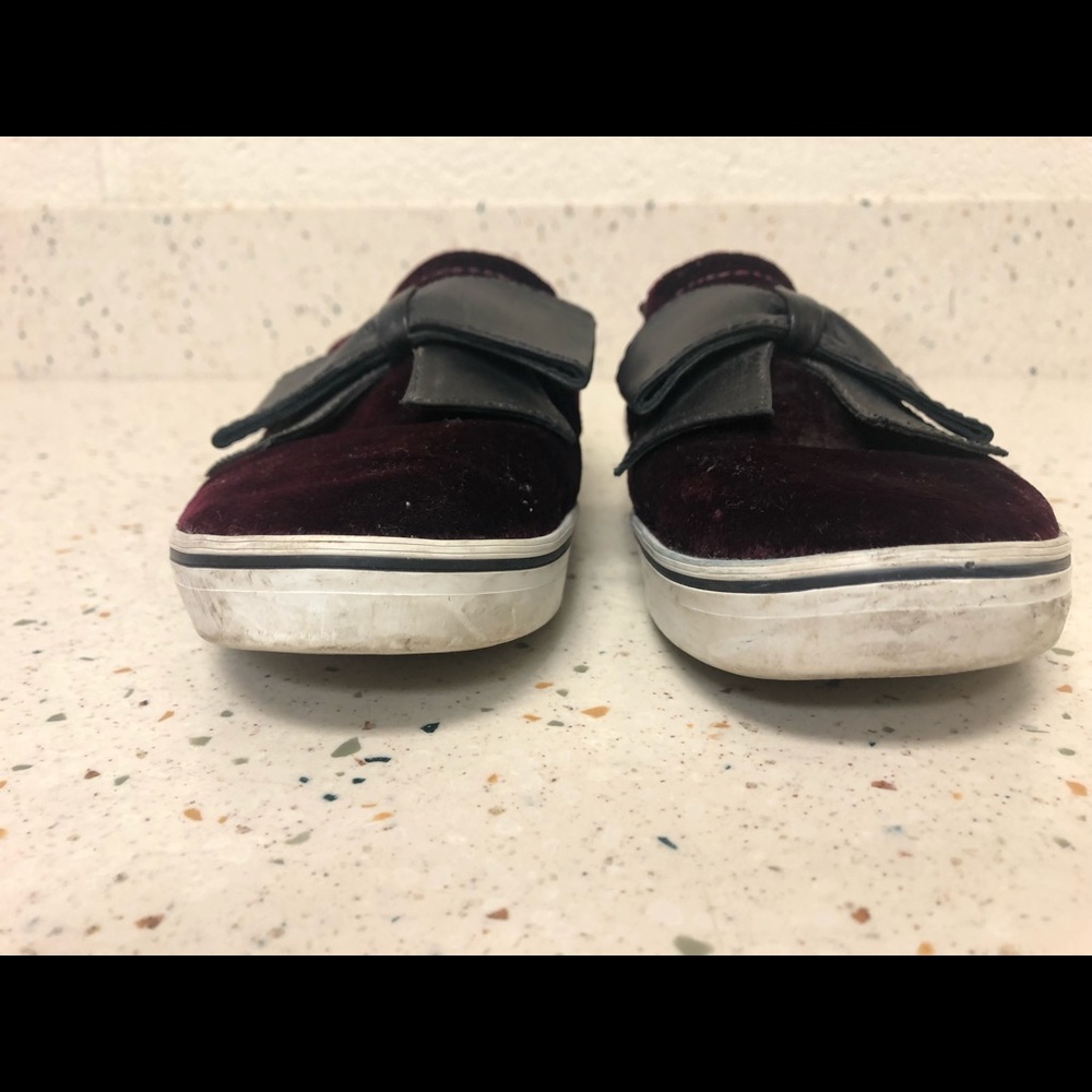 Kate Spade purple velvet slip ons - Picture 3 of 10